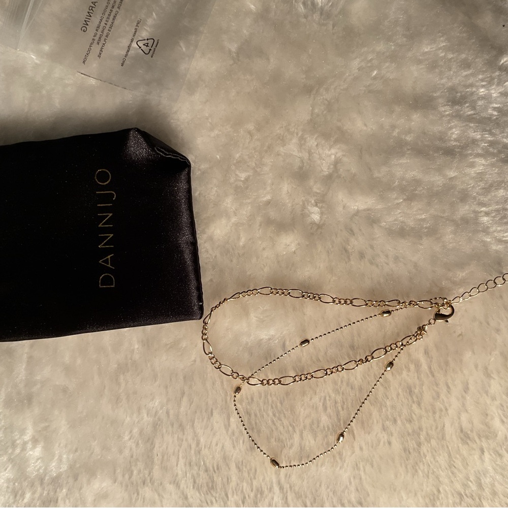 DANNIJO Gold double Anklet